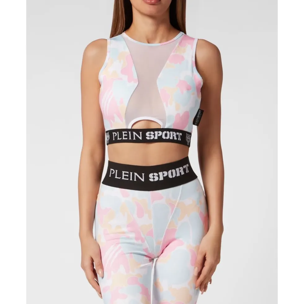 Jogging Cropped Top Camouflage