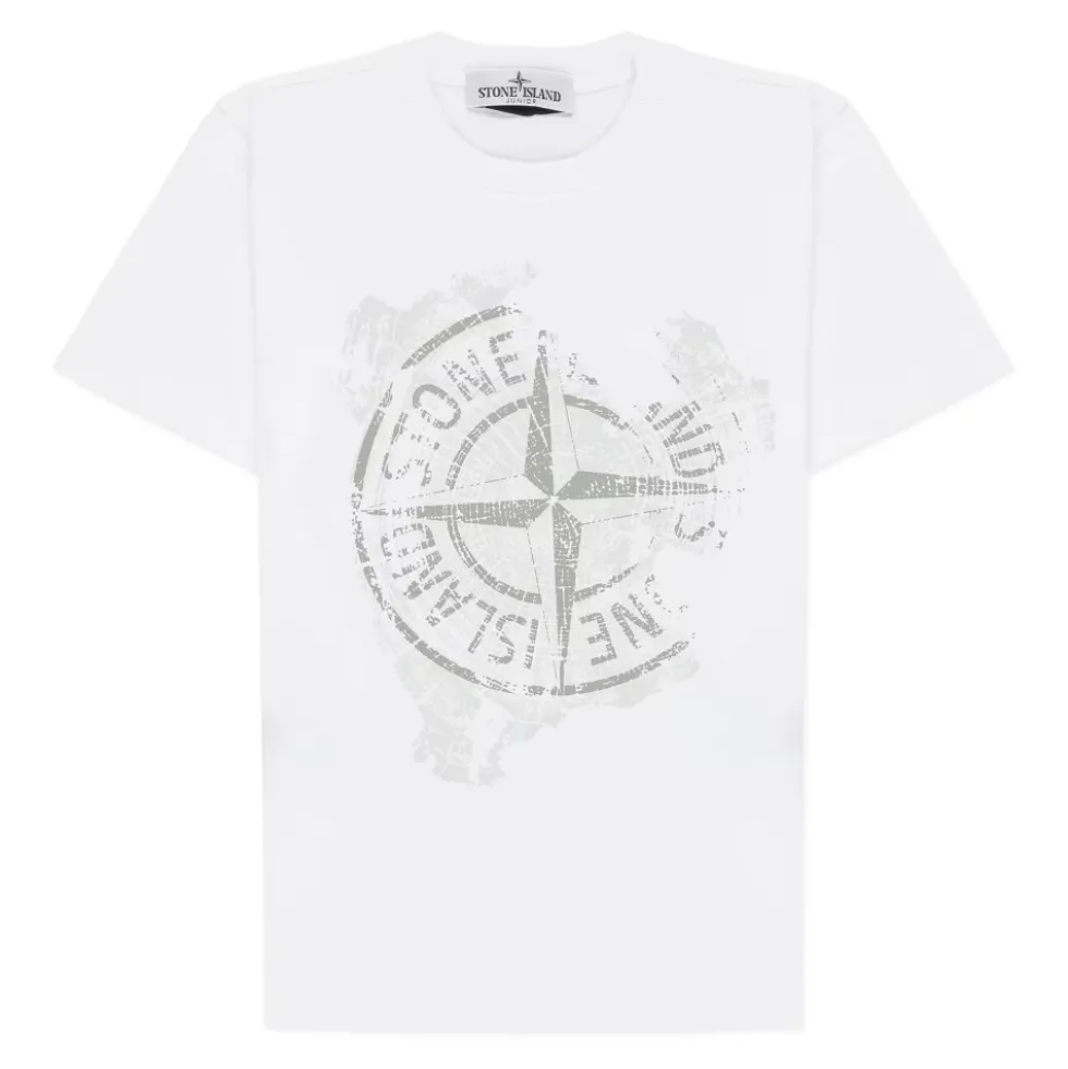 Junior Cotton T-shirt med logoprint