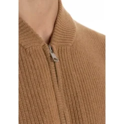 Kamel Sweater Baseball Krave Fuldt Lynlås