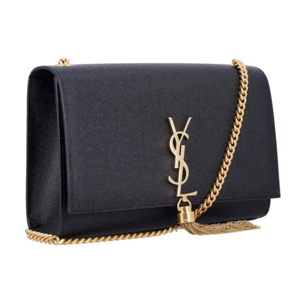 Kate Small Tassel Grain Læder Napkin Skuldertaske