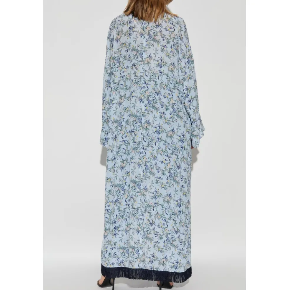 Kimono med blomstermotiv