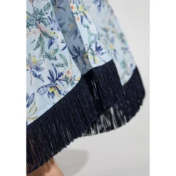 Kimono med blomstermotiv