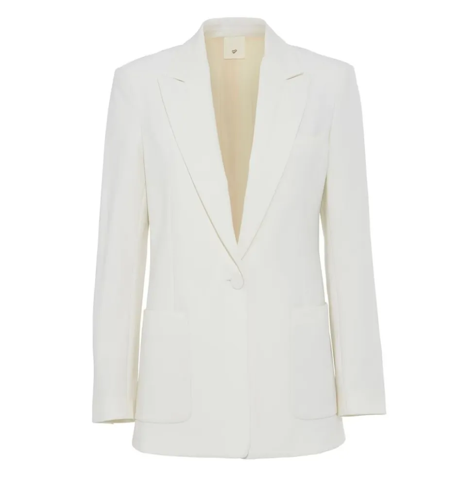 Klassisk Blazer Jakke Off White