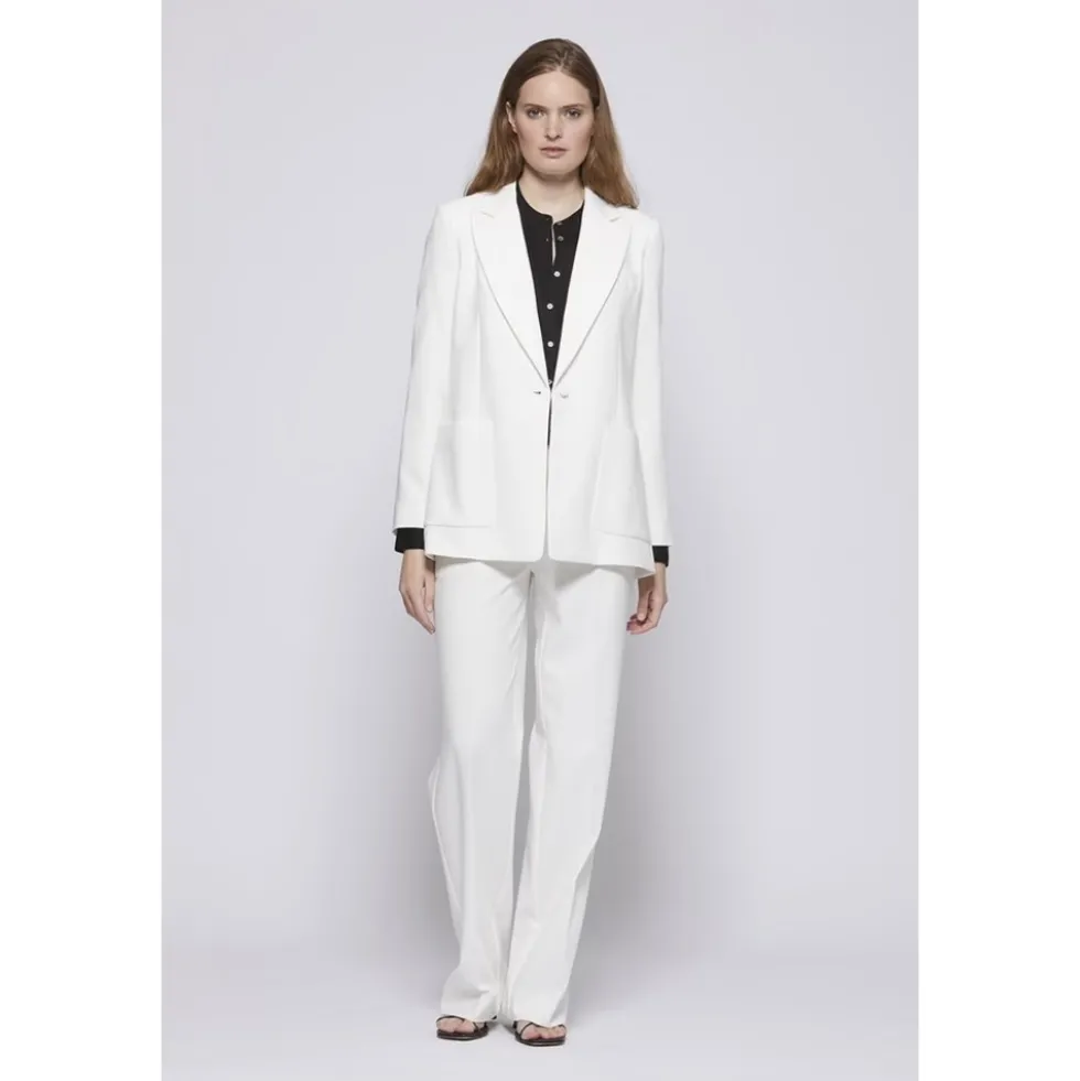 Klassisk Blazer Jakke Off White