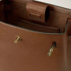 Klassisk Bucket Taske med Postman's Lock