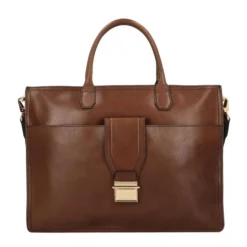 Klassisk Læder Messenger Taske Brun Unisex