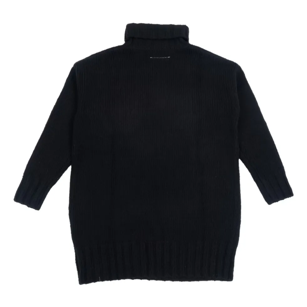 Knit Mini Dress with Maxi Logo