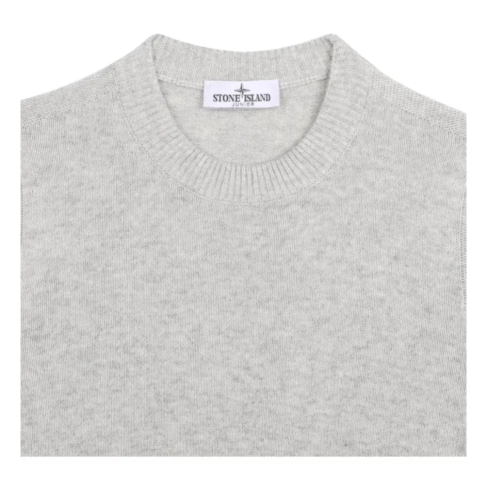 Kompas-Patch Melange Grå Jumper