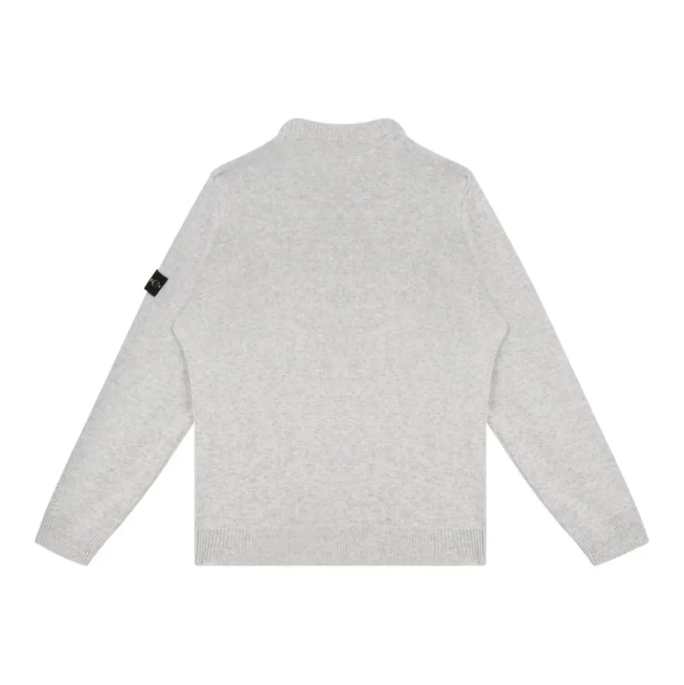 Kompas-Patch Melange Grå Jumper