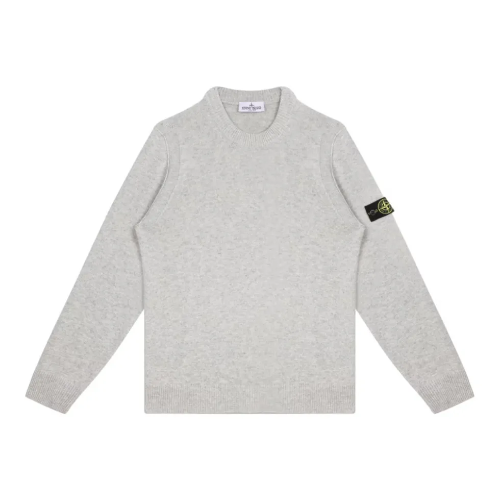 Kompas-Patch Melange Grå Jumper