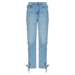 Laced Straight Leg Jeans
