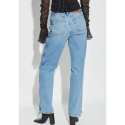 Laced Straight Leg Jeans