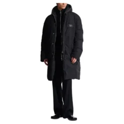 Lang Dunjakke i Nylon