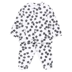 Langærmet jakke, T-shirt og leggings sæt