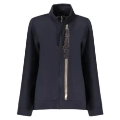 Langærmet sweatshirt med lynlås