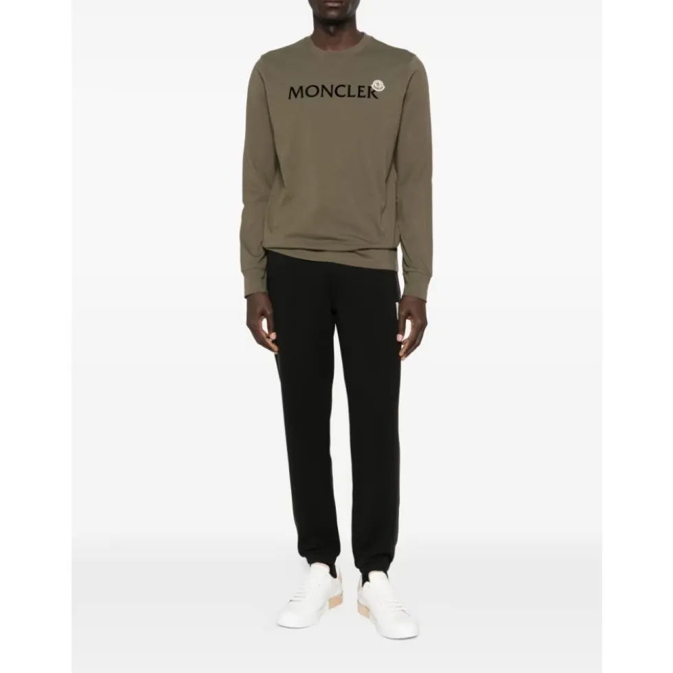 Langærmet T-shirt i bomuldsjersey