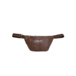 Læder Bum Bag Mørk Cognac