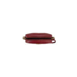 Læder Crossbody Taske med Logo Hardware
