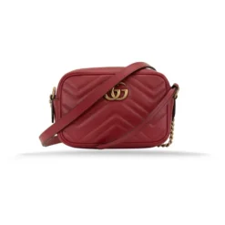 Læder Crossbody Taske med Logo Hardware