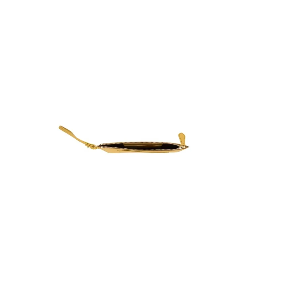 Læder Dame Clutch Taske med Lynlås