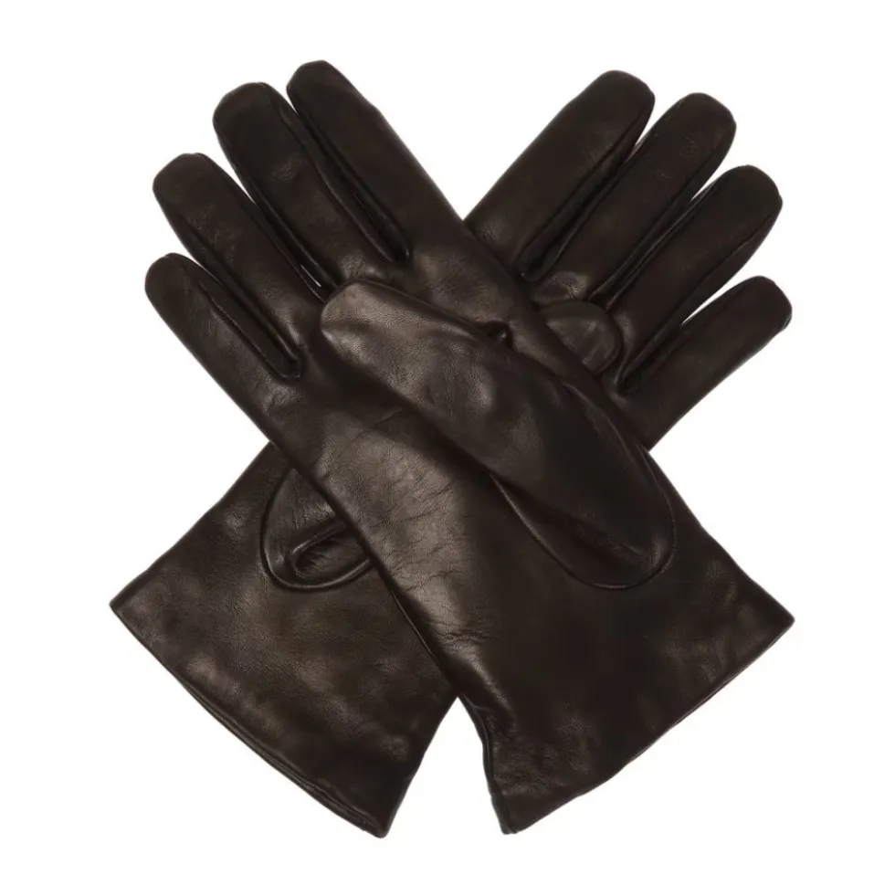 Læderhandsker med logo