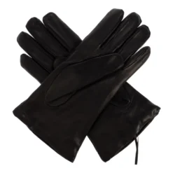 Læderhandsker med trykt logo