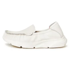 Læder Platform Moccasiner Alisa - Hvid