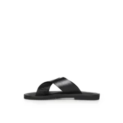 Læder Sandaler med Krydsrem og Logobånd