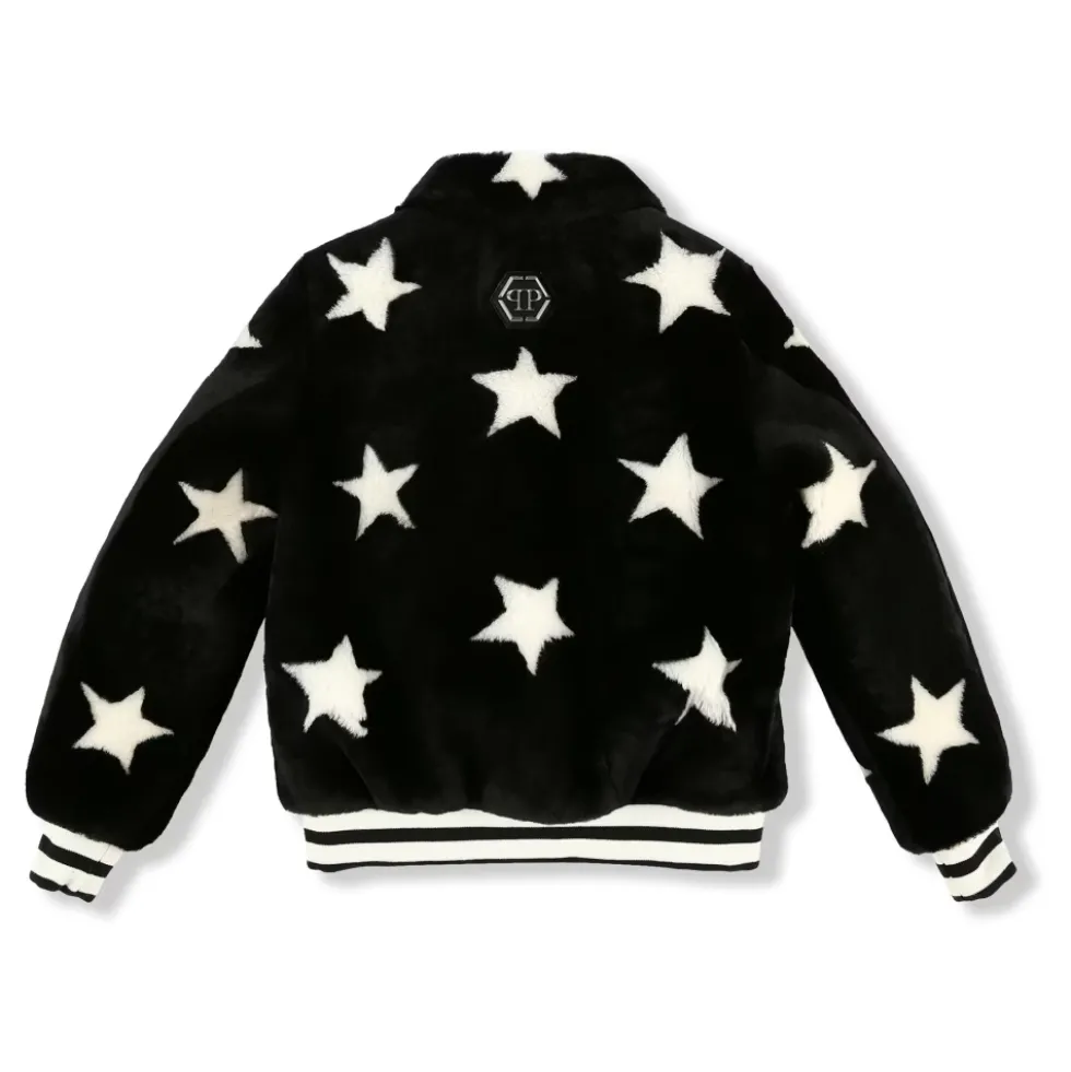 Leather Bomber Stars