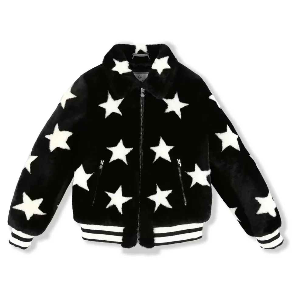 Leather Bomber Stars
