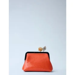 Le Berlingot Small Leather Clutch Bag