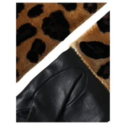 Leopard Print Albuelængde Handsker
