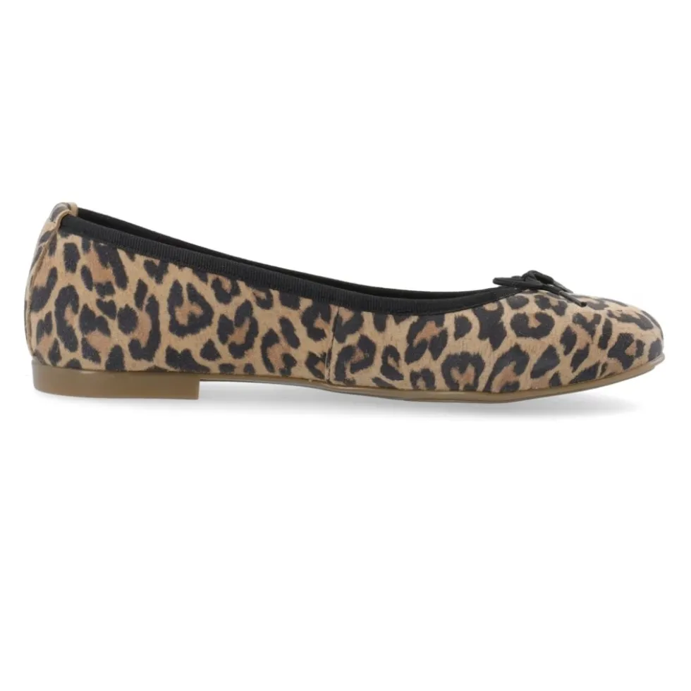 Leopard Print Ballerina Sko