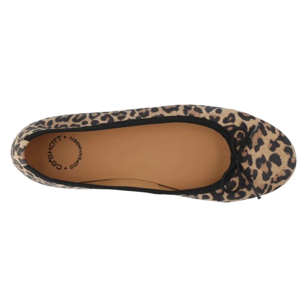 Leopard Print Ballerina Sko