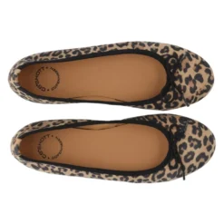 Leopard Print Ballerina Sko