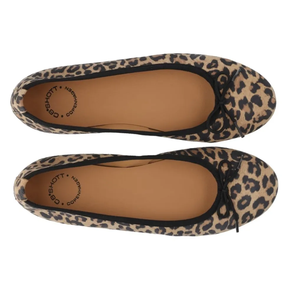Leopard Print Ballerina Sko