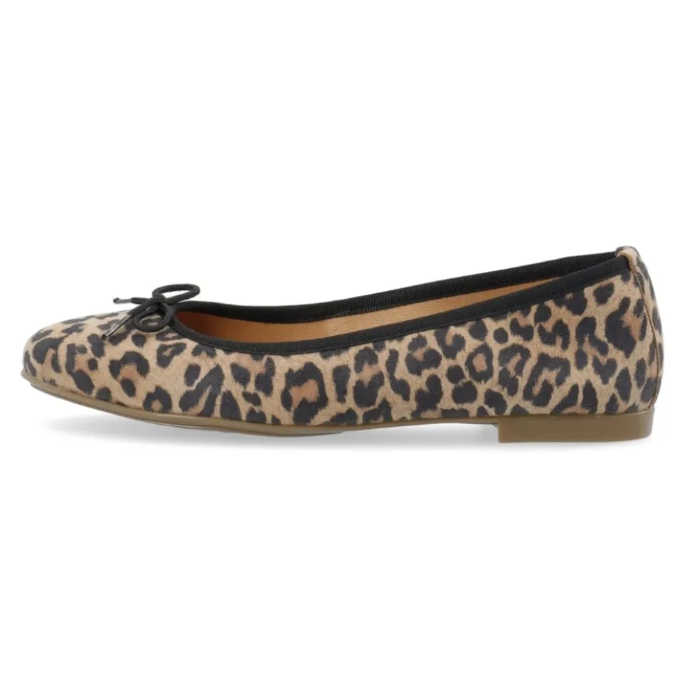 Leopard Print Ballerina Sko