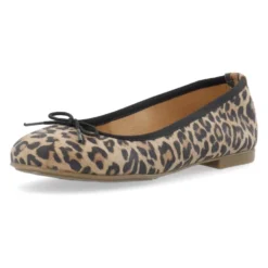 Leopard Print Ballerina Sko