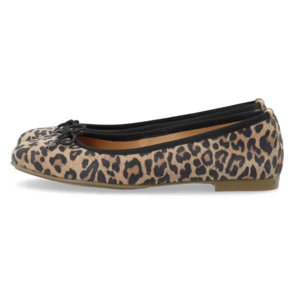 Leopard Print Ballerina Sko