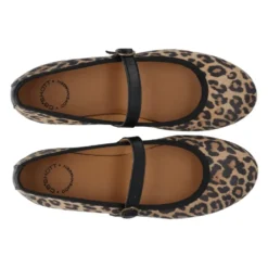 Leopard Print Mary Jane Ballerinaer