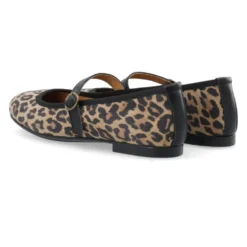 Leopard Print Mary Jane Ballerinaer