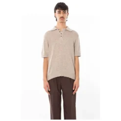 Let Strikket Poloshirt