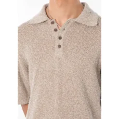 Let Strikket Poloshirt