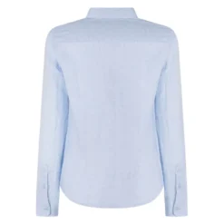Linen Shirt with Eagle Embroidery