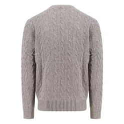 Logo Broderet Uld Kashmir Sweater