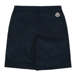 Logo Cotton Gabardine Shorts