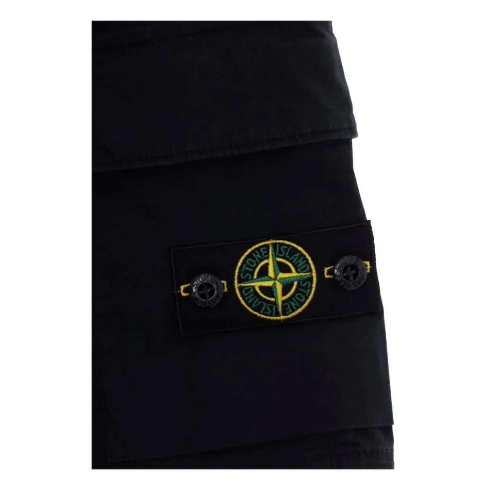 Logo Patch Cargo Shorts