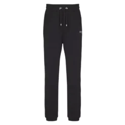 Logo Printed Cotton Jogging Bottoms