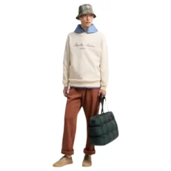 Logo Sweatshirt i Bomuldsblanding – White Ivory