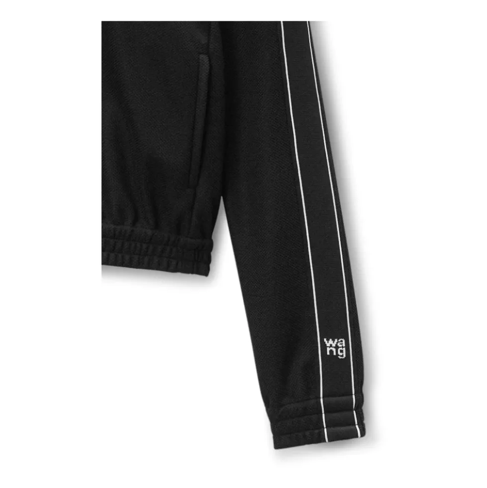 Logo-Tape Cropped Track Jacket